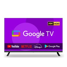 이브이 43인치 109cm UHD 스마트 구글TV 제로베젤 에너지효율 1등급, 109cm(43인치), EV430U-GLSM, 스탠드형, 고객직접설치