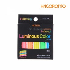 하고로모 탄산 형광 분필 소포장 5본 10본 12본, 탄산형광분필 5색 혼합 5본, 1개