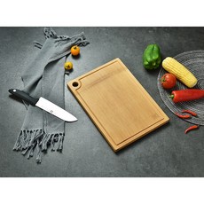 ZWILLING 德國雙人牌 竹製砧板 36x25.5x1.8cm, 1個, Natural Wood
