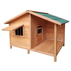 고고딜 대형견하우스 반려견 케이지 원목 실외개집 견사, 사진, 1개, S 소형 문창 있음