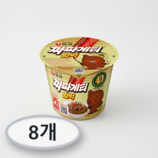 농심 짜파게티 범벅 미니 컵라면, 8개