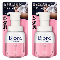Biore 蜜妮 The Face深層保濕泡泡洗面乳 乾肌專用, 2個, 200ml