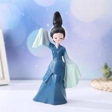 소품시완 도자기 중국 전통 가정 장식 계절의 아름다움 여성 인형 가구 테이블 선물