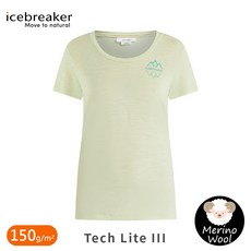 Icebreaker 女 Tech Lite III 羊毛短袖上衣