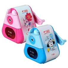 티티)샤파 연필깎이(청색/분홍/KI-100/색상랜덤), 랜덤색상, 1개