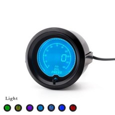 2 인치 미터 게이지 색 7 52MM 압력 오일 LCD 압력계 자동차 센서 디지털
