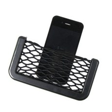 瘋買 車用置物網 收納網 可放手機 發票 名片 收據 隨意貼, 1個, 優惠1+1