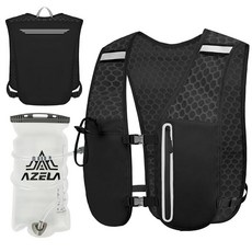 여성용 남성용 러닝 조끼 1.5L 워터 백 경량 메시 통기성 땀 방지 조절 가능한 가슴 허리 스트랩 대용량 포켓 하이킹 마라톤 사이클링을 위한 반사 디자인 하이, 여성용 남성용 러닝 조끼, 1.5L 워터 백, 경량 메