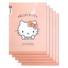 산리오 초등노트 좁은칸 알림장, Hello Kitty, 5개