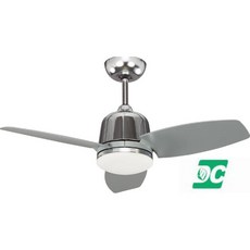 穩帝士 DC吊扇燈 36吋直流變頻吊扇 附LED燈與遙控器, 白