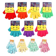 키즈/학생 글러브 극세사 체험활동 안전 칼라 색사 면장갑 NBR장갑 어린이 체험 장갑 4세~14세, 면색사 키즈글러브4-5세, 노랑