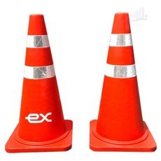 고속도로용 라바콘 주황색 안전꼬깔 공사현장 안전표시 반사기능, ex마크있음
