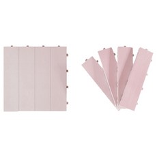 층간소음방지 테크타일 매트 인디핑크 1P 테라스 조립 패드