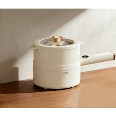전기 작은 일반 국수 올인원 독일 기숙사 다기능 냄비, 1.8L 기계식 찜통 미포함(304 내솥)