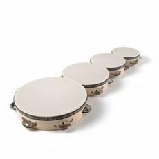 성인용 전문 무대 탬버린 4-6인치 퍼포먼스 댄스 소품, 1개, 4in 레드