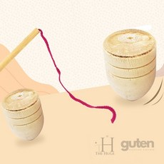 더휴즈 나무 팽이 세트 전통놀이