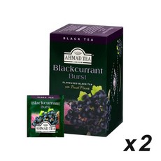 아마드티 블랙커런트 버스트 티백 홍차, 2g, 20개입, 2개, 2g
