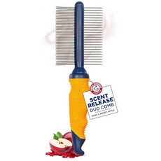 [5] Arm & Hammer 강아지용 탈취 비누 디스펜싱 팜 브러시 - 모든 모발 유형을 위한 그루밍 강아지 브러시 애완 동물이 좋아하는 샴푸와 강아지 비누 디스펜서를 한, 1-Pack