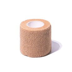 [국내산] 자가점착 접착 붕대 압박 탄력밴드 자밴 2인치 5cm, 1개, 1롤