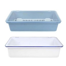 꿈꾸는비 사각 수저 보관통 수저정리함, 화이트