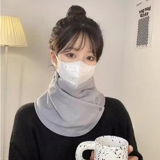 더이케이 남녀공용 겨울 심플 방한 목도리 넥워머 머플러 WD21687, 베이지