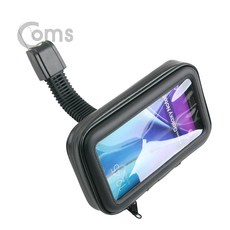 Coms 오토바이 스마트폰 거치대 360도 회전 방수 케이스 플렉시블(Flexible) 휴대폰 터치 자전거 BB613, 본상품선택, 1개