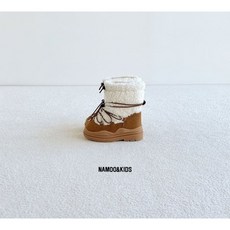 나무키즈 꼬미 뽀글이 어그부츠 180 미들 에스키모 한파 키즈 가죽 140-220