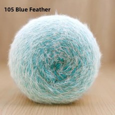 눈꽃 요정 마법 공 깃털 원사 꽃다발 담요 장미 무늬 손뜨개 양모 의류 액세서리용, 4. 105 청우