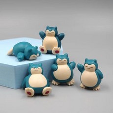 잠만보 미니 피규어 풍경 케이크 장식 귀여운 장식품 개로트, 1개