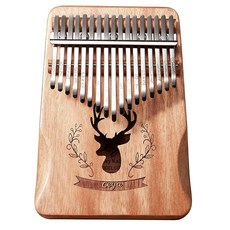 Kalimba 17키 엄지 피아노 핑거 크리스마스 생일 선물 음악 팬 어린이 성인 초보자를 위한 (무료 17 키 - 소프트 내추럴)160533