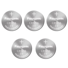 파나소닉 코인건전지 CR1216, 5개입, 1개