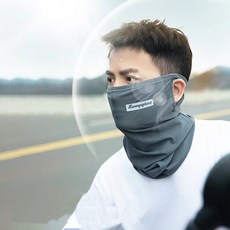 여름용버프 라이딩 바이크 오토바이 등산 앞면 귀걸이 쿨 버프 마스크, 메쉬마스크ZO 화이트, 1개