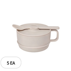 나인웨어 국산 올디너리 시리얼볼 세트, 빈티지아이보리, 5세트