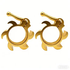 2인치 알루미늄 웨이트리프팅 바벨 칼라 락 조임 클램프 피트니스 보디빌딩 퀵 릴리즈 근력 운동 헬스장 장, 01 golden