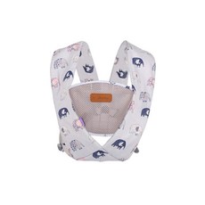 JoyBaby X型嬰兒背帶 BestBaby 交叉可調整揹巾, 淺白大象