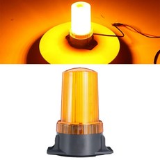 led 중장비경광등 작업등 렉카 한 플러그 램프 마리 싸이키 기타, D. 노란색 고광택 나사 고정 1224V 범용