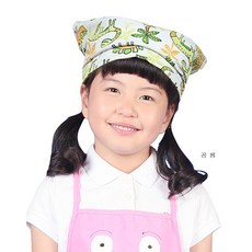[ UAC19 ] 공룡무늬/찍찍이/스카프/두건/위생모자/요리사복/유치원/초등학교학생/아동용/어린이/조리사복/모자/10개1묶음