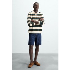 ZARA 자라 남성 스니커즈 슈즈 포멀 레더 캐주얼 가죽 로퍼 - 브라운 167348