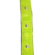 Y49A-4 X 반사 밴드 팔 다리 스트랩 벨트 4 LED 라이트 사이클링 러닝 조깅, 1개, 기본