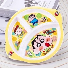 蠟筆小新造型兒童餐盤, 1個, 小新-盤子