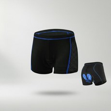 L 고밀도 팬츠 속바지 쿠션 블루 3D 라이딩 자전거 젤패드