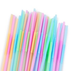 얼루어픽 긴 자바라빨대 50P 커피빨대 아이스빨대 에이드빨대