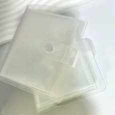 磨砂按扣卡冊 一宮格簡約透明卡冊3寸追星專輯小卡收納冊, 1個, 按扣一宮格卡冊3本