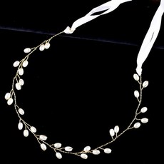 웨딩화관 셀프웨딩 화관 꽃 헤어장식 스몰웨딩 플라워 리본 헤어 밴드, g