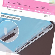 후니곳간 벨크로 A4 클리어파일 바인더형 문서보관철, 녹색