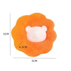 附發票現貨 【 防纏繞 洗衣球 】護洗球 清潔球 海綿 洗衣球 海綿洗衣球 洗衣機 吸毛洗衣球 衣物球 清潔 魔力海綿, 橘, 1個