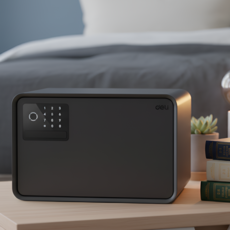 락프리 전자식 가정용 소형 미니 금고, 4.블랙(중형) 25*36*25cm