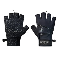 블랙야크워크웨어 멀티 하프장갑 남성 여성 봄여름 스포츠 라이딩 등산반장갑, 블랙(Black), 1개