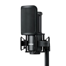 [미국수입정품] SHURE Shure SM4-K 스튜디오 콘덴서 마이크 - 홈 녹음 보컬 및 악기용 XLR 마이크 믹스 레디 사운드 올 메탈 구조 블랙 230318, SM4 Kit (w/ Pop Filter + Shock