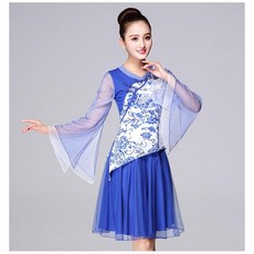 빅사이즈 트로트 고고장구 품바옷 반짝이 의상 스팽글 무대 자켓 공연 옷 축제 파티 행사, XXXL, 블루 세트B, 1개